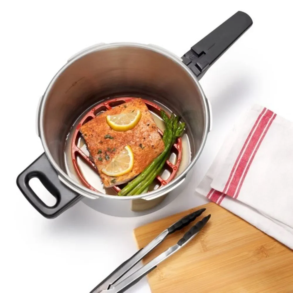 OXO Silicone Pressure Cooker Roasting Rack in Red